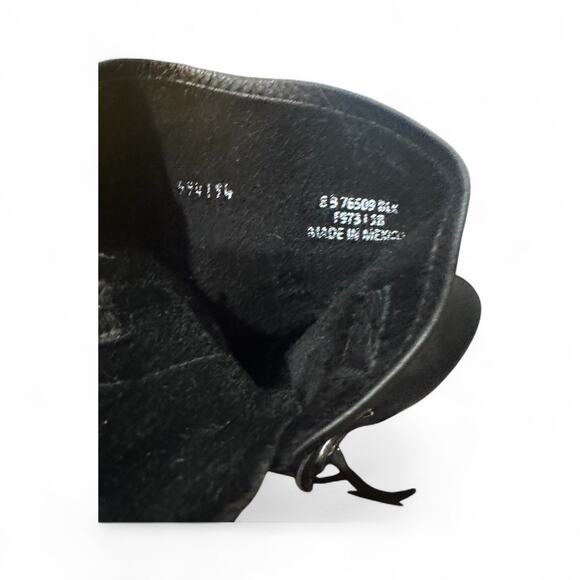 Frye Veronica Short Riding Boots Black Leather Moto Engineer Women's Size 8 B - Picture 5 of 9